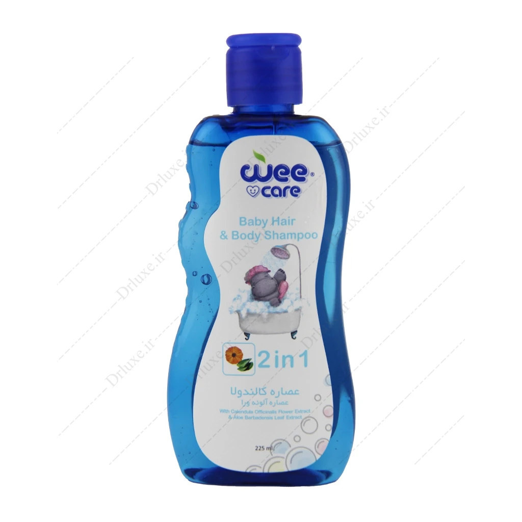 شامپو سر و بدن کودک وی کر حاوی کالاندولا و آلوئه ورا